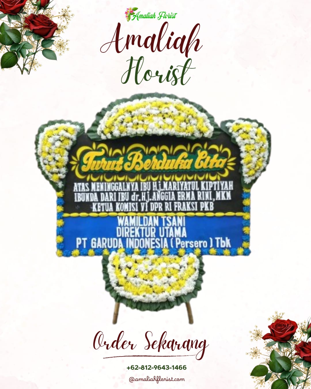 Papan Bunga Duka Payung Sekaki